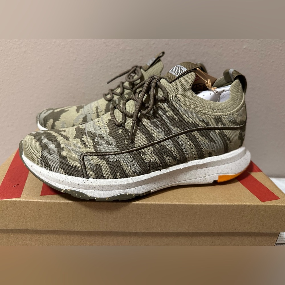 Fitflop Vitamin FF E01 Camo Knit Sports Sneakers  - NIB